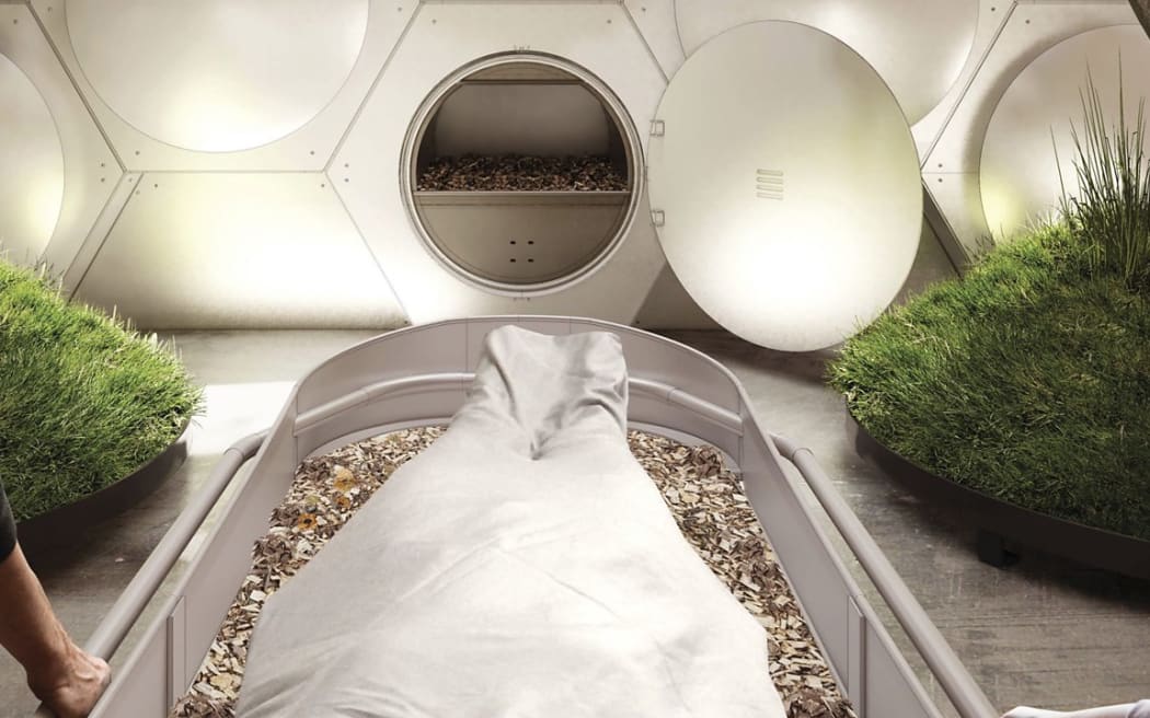Recompose, a human composting facility in Seattle