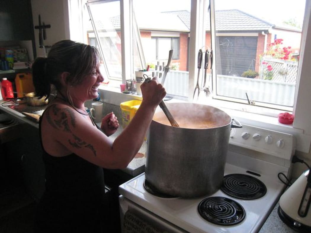 Kiri and her husband Kevin run the soup kitchen once a week for Napier's needy.