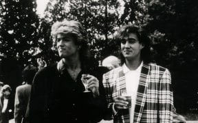 The other half of Wham, Andrew Ridgeley (right),was among those to pay tribute to George Michael.