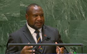 Papua New Guinea Prime Minister James Marape at the 76th UN General Assembly