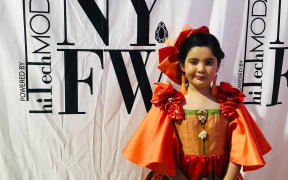 Sarah Young at NY Fashion Week.