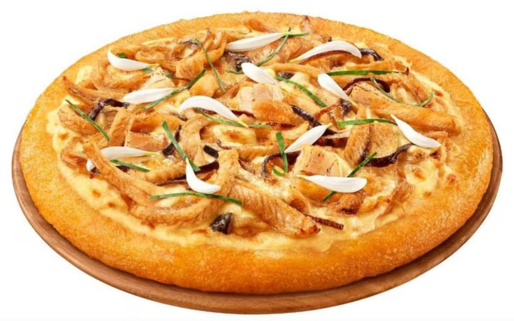 Hong Kong's latest Pizza Hut offering, snake on a pizza.