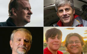 This combination of pictures created on June 21, 2023 shows Titan submersible passengers (L-R, top to bottom) Hamish Harding, in an image courtesy of Dirty Dozen Productions, ahead of the 4am start of the RMS Titanic Expedition Mission 5 on June 18, 2023. A portrait courtesy of OceanGate Expeditions of their CEO and founder Stockton Rush. A May 31, 2013, file photo of Paul-Henri Nargeolet, director of a deep ocean research project dedicated to the Titanic, in Paris. An
undated image courtesy of the Dawood Hercules Corporation released on June 20, 2023, of Suleman Dawood and his father Shahzada Dawood, vice-chairman of Karachi-headquartered conglomerate Engro.
Rescuers searching for the Titan near the wreck of the Titanic have detected "underwater noises" in the search area, the US Coast Guard said June 21, 2023, with the five on board estimated to have less than 24 hours of oxygen left.
Handout, Joël SAGET / AFP / Dirty Dozen Productions / OceanGate Expeditions / DAWOOD HERCULES CORPORATION