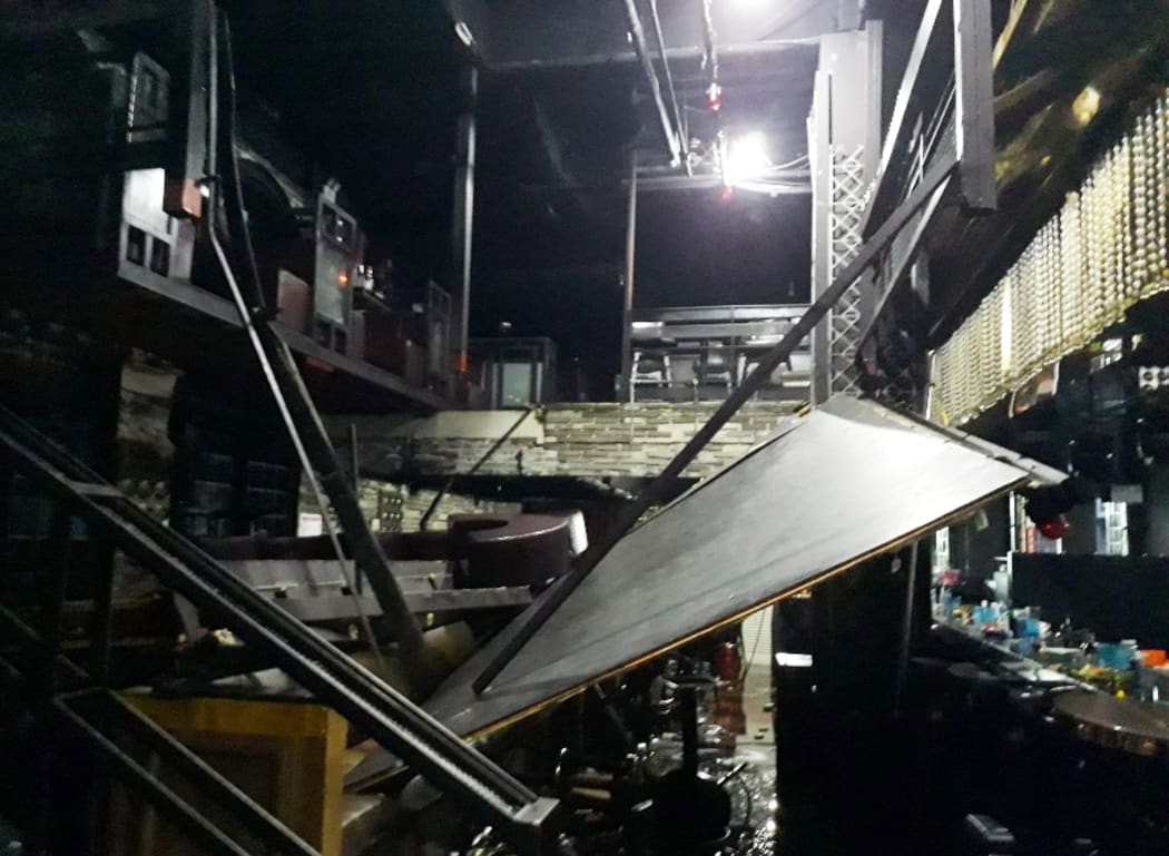 Several hundred people were in the Coyote Ugly club when the mezzanine floor collapsed.