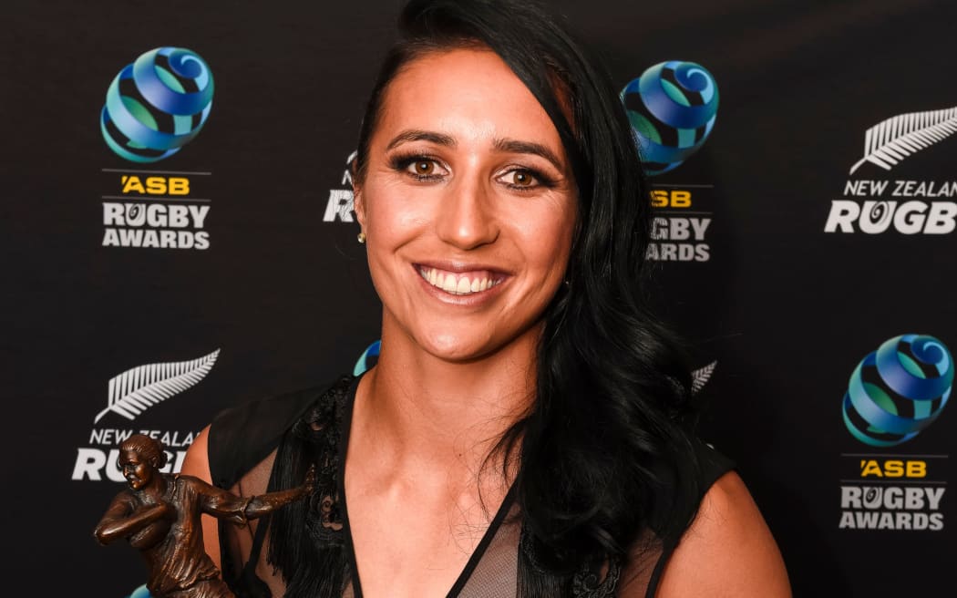 New Zealand Rugby Women's Player of the Year award winner Sarah Goss.