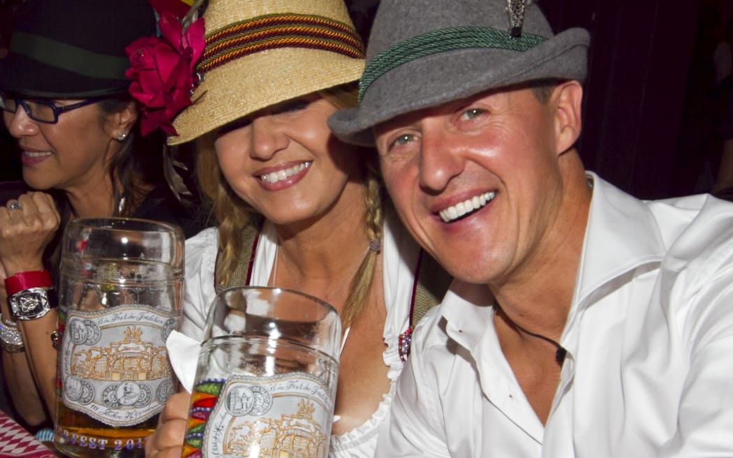 Michael and Corinna Schumacher enjoy the Munich Oktoberfest in 2013.