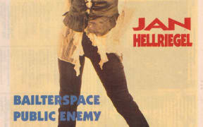 A fill length shot of Jan Hellriegel from 1992 on the cover of music magazine Rip It Up.