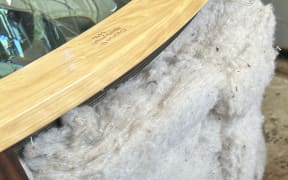 Wool insulation in an Outdoor Gravity NZ hot tub prototype.