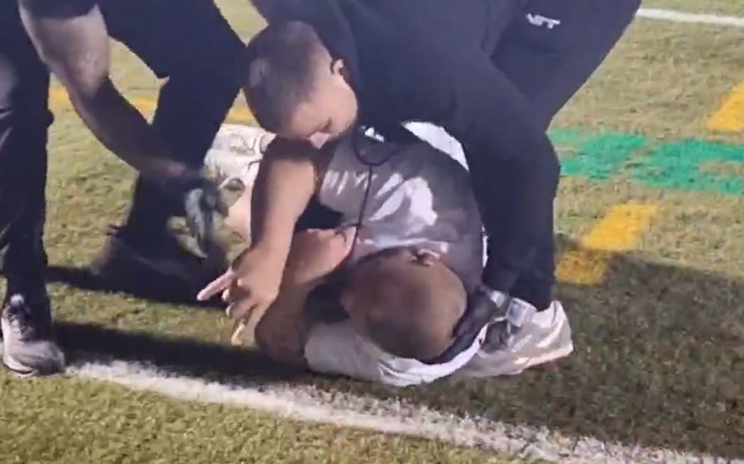 Two men were knocked out during a Run It Straight event in Auckland on 21 May 2025.