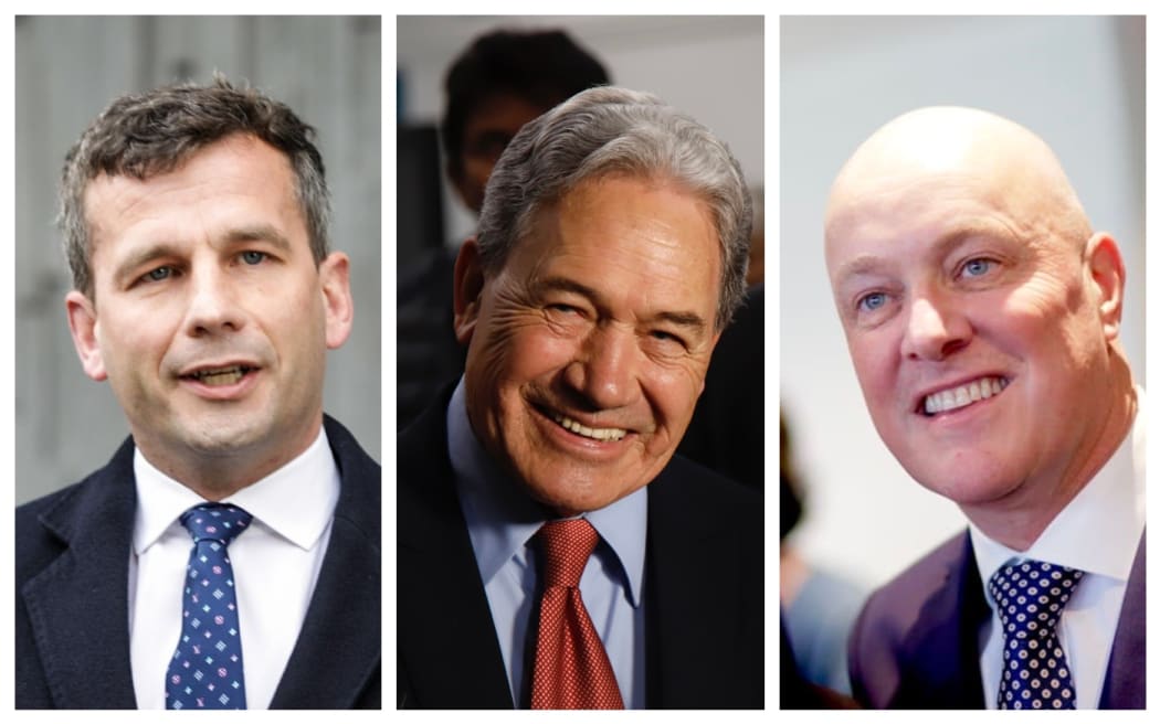 David Seymour, Winston Peters and Chris Luxon