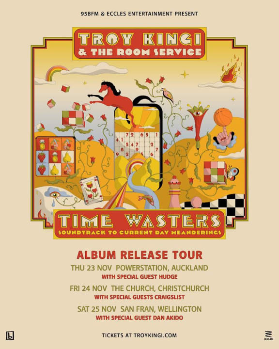 Troy Kingi 2023 tour poster