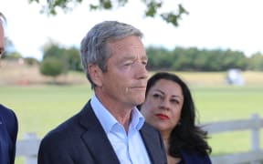 Andrew Bayly speaks to media as he resigns from all ministerial portfolios