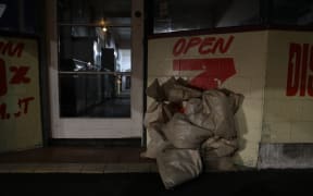 Sandbags are being prepared at Gladstone Road ahead of what is expected to be another wet night for the region and North Island.