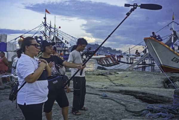 Image of Baby Ruth Villarama and film crew