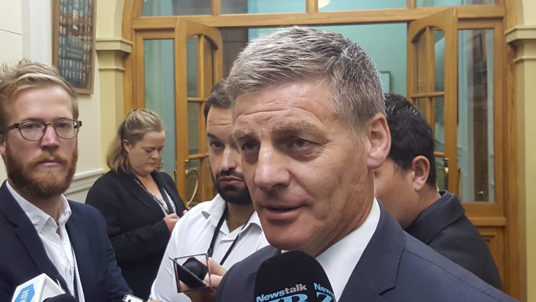 Finance Minister Bill English answers questions about the payroll issues on 8 March 2016 at Parliament.