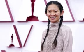 Chloe Zhao attends the 93rd Annual Academy Awards.