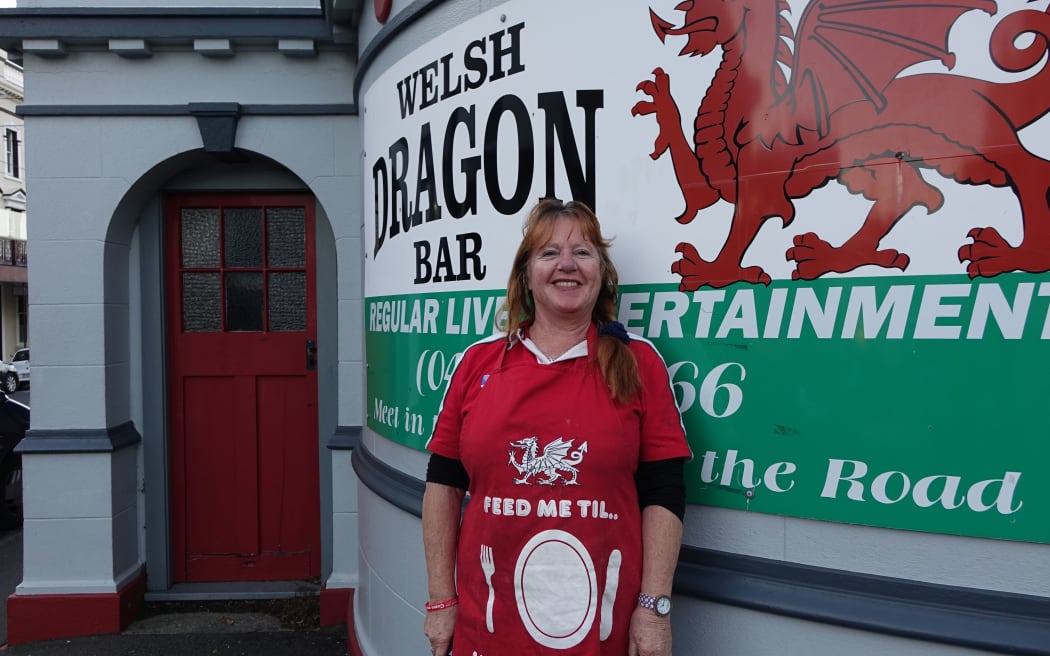 Joanna Howard, who co-owns the Welsh Dragon Bar in Wellington.
