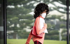 Anne Glover pictured leaving the Manukau District Court after being charged with animal welfare violations. Photo / Jason Oxenham