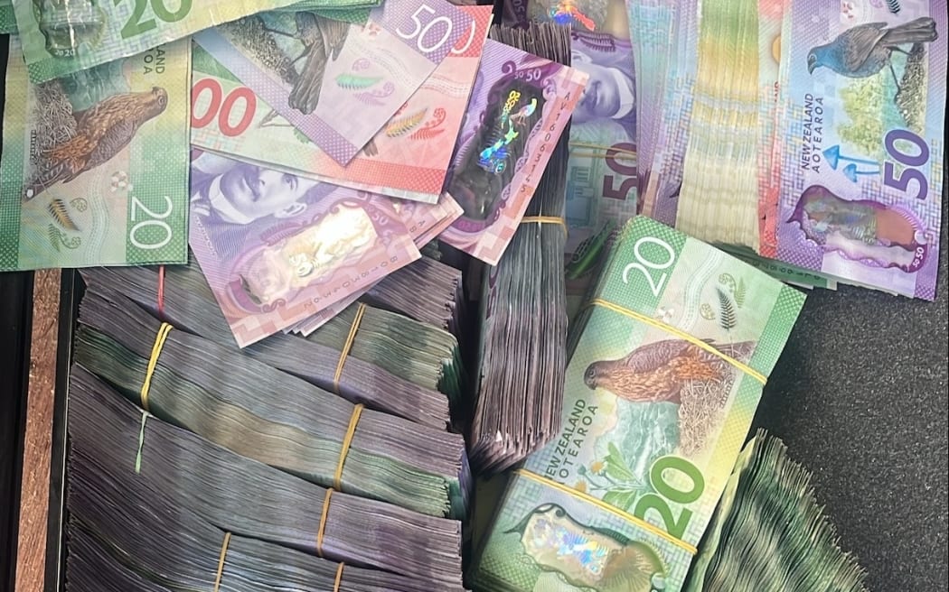 Cash seized as part of Operation Trunk.
