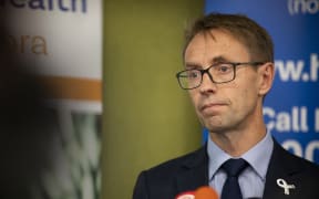 Dr Ashley Bloomfield, Director General of Health, addresses media about the NZ Covid-19 cases