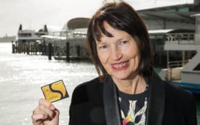 Blogger Suzy Morrison at the Waiheke Ferry Terminal.