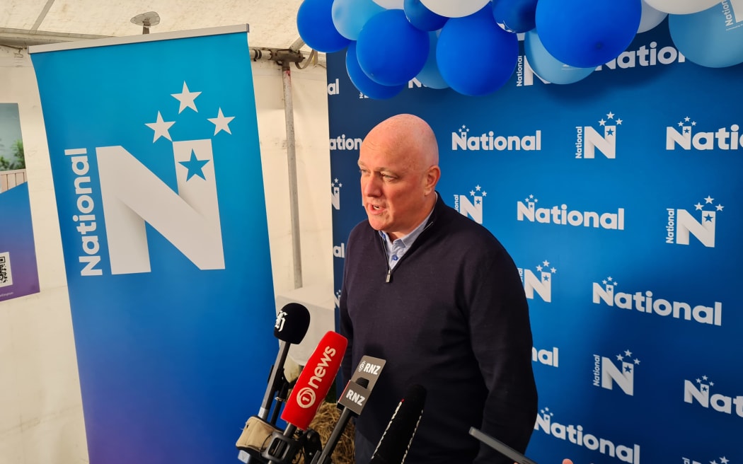 National Party leader Christopher Luxon at Canterbury A&P Show
