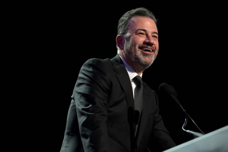 File photo. Jimmy Kimmel performs onstage as Keep Memory Alive hosts star-studded lineup at annual "Power Of Love" gala at MGM Grand Garden Arena on February 22, 2025 in Las Vegas, Nevada.