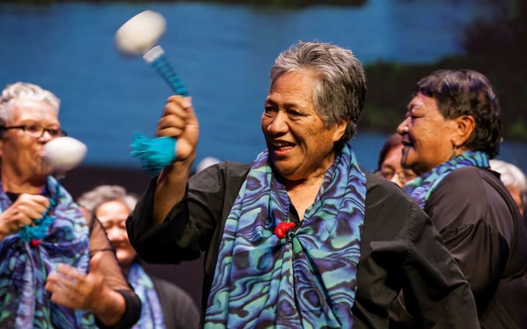 Performers from Nga Pakeke o Ngāti Awa at the Kaumātua Kapa haka event last year.