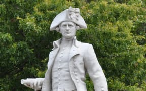 Statue of Captain James Cook in Christchurch.