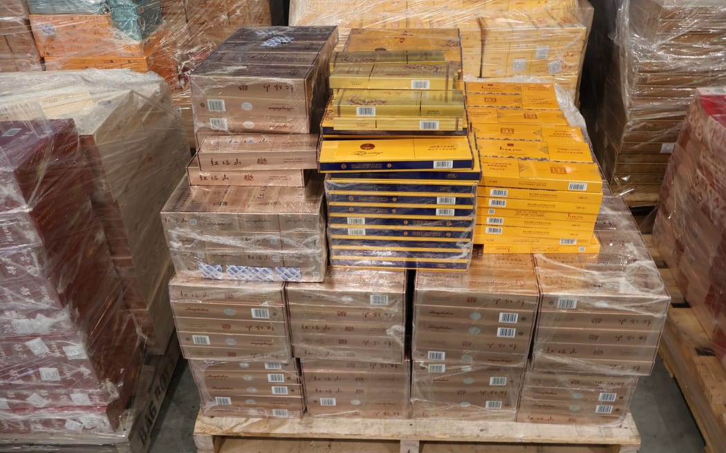 A Customs investigation has led to five arrests in Auckland and the seizure of over 1.36 million illicit cigarettes, two firearms, and a substantial amount of cash as part of Operation Montreal.