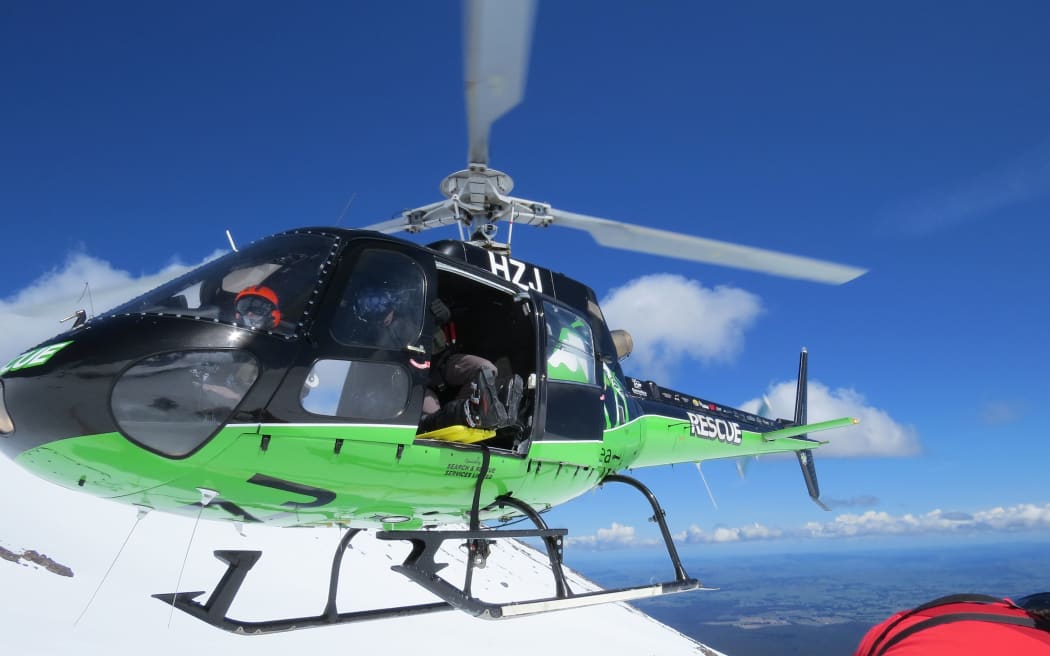 Four people were airlifted off Mt Ruapehu.
