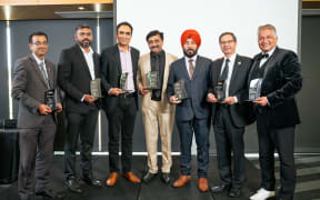 The winners of the inaugural Kiwi-Indian Excellence Awards in Christchurch.