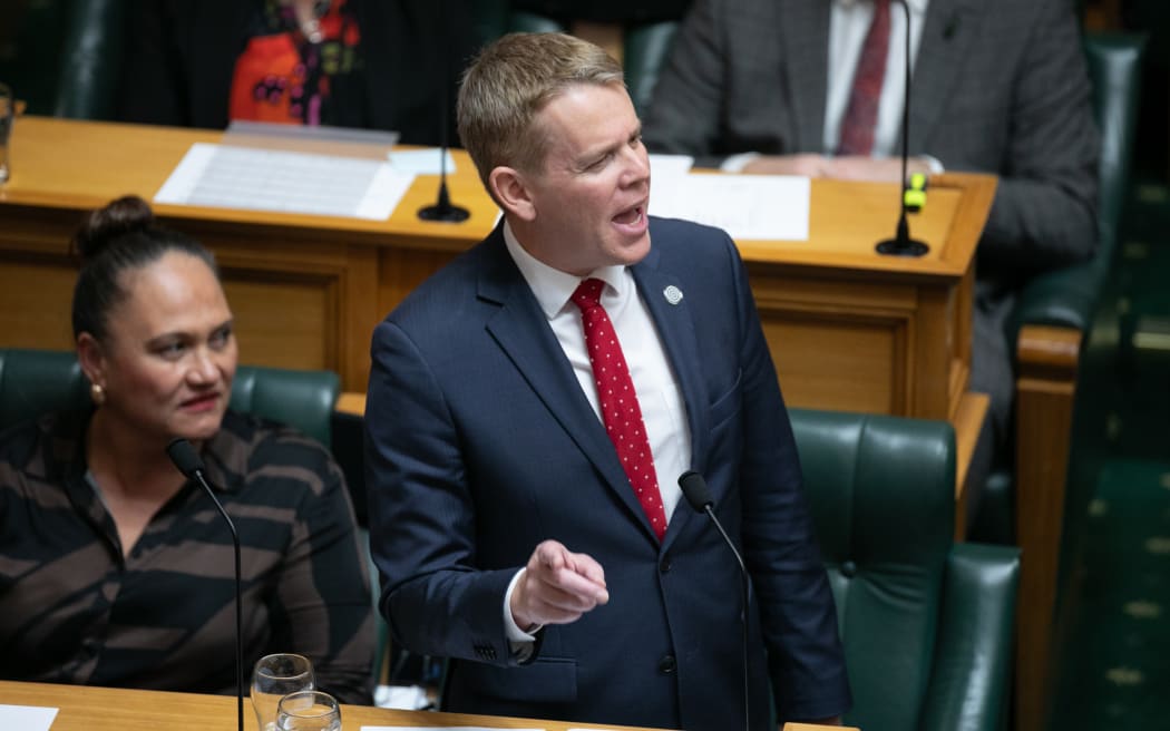 Chris Bishop makes his speech during the budget debate