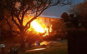 A tree has been hit by lightning in Tokoroa.