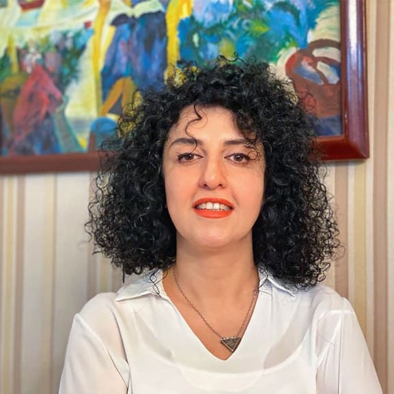 Iranian women's rights campaigner Narges Mohammadi.