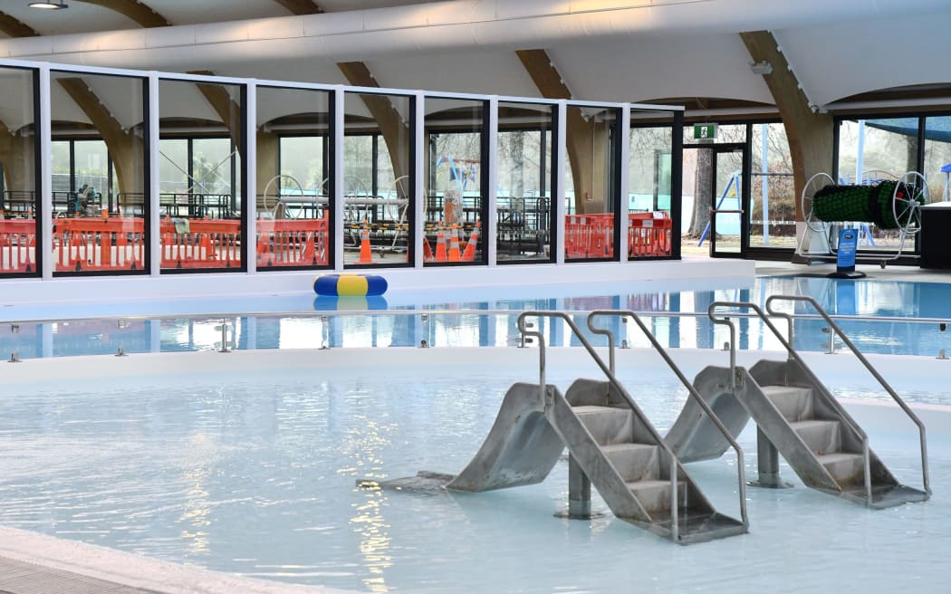 Rotorua Aquatic Centre's leisure pool slides were reinstalled in the upgrade, following a polish.