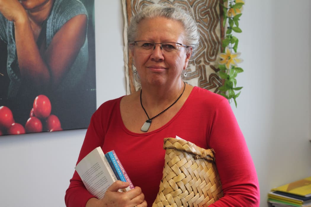 Yvonne Underhill-Sem in her office at University of Auckland