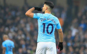 Manchester City striker Sergio Aguero.