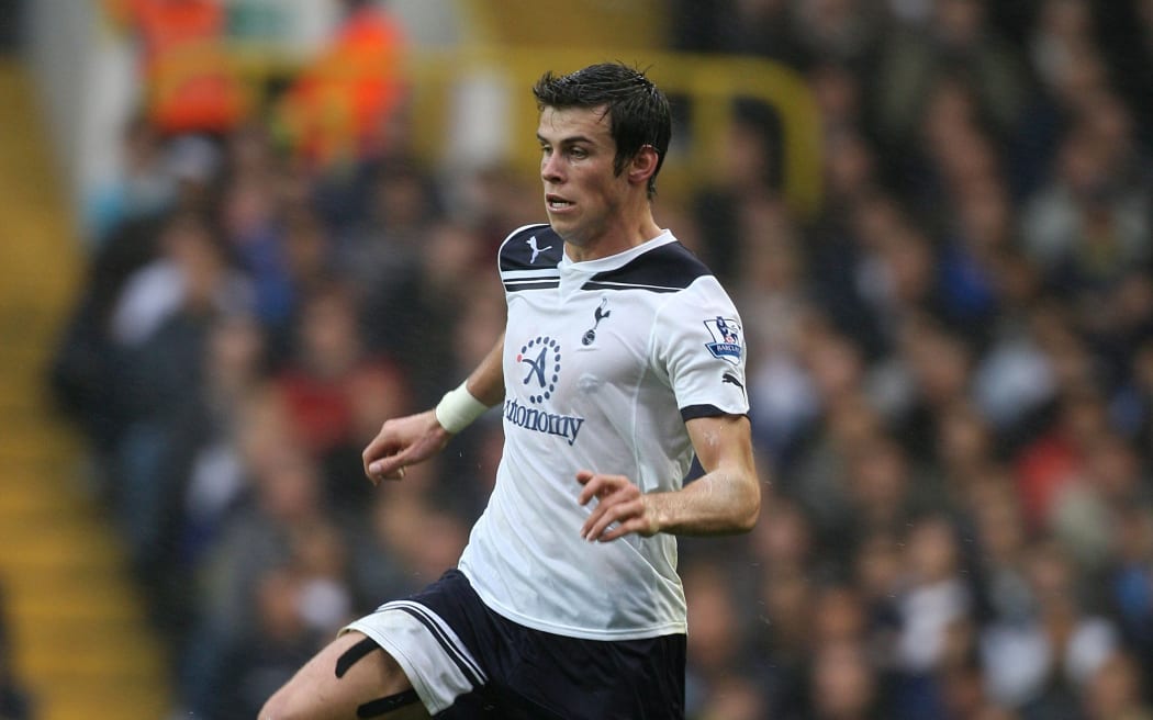 Gareth Bale playing for Spurs.