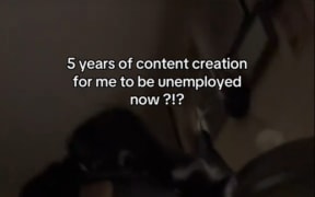 A screenshot of a TikTok video made by content creator Ayman Chaudhary.