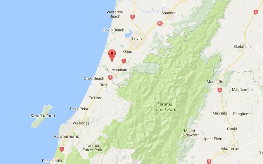 The crash happened about 3.10pm on Waikawa Beach Road, south of Levin.