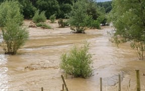 Flooding in Te Reureu.