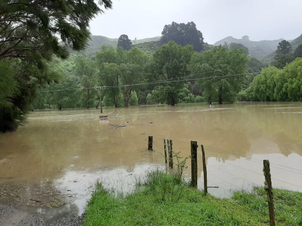 Massive landslips into the Kaiwhata River closed a road in Carterton district this week.