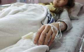 Hospital patient waiting for treatment.