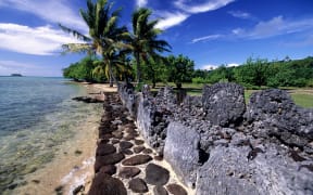 Taputapuatea marae on Raiatea in French Polynesia