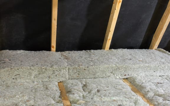Ceiling insulation.