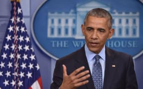 US President Barack Obama gives his final presidential media conference, 18 January, 2017, at the White House.