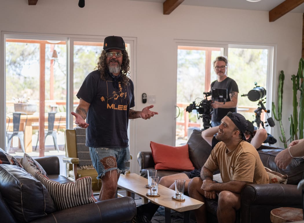 Brant Bjork and Treye Liu in Joshua Tree