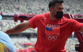 Samoan discus thrower Alex Rose.