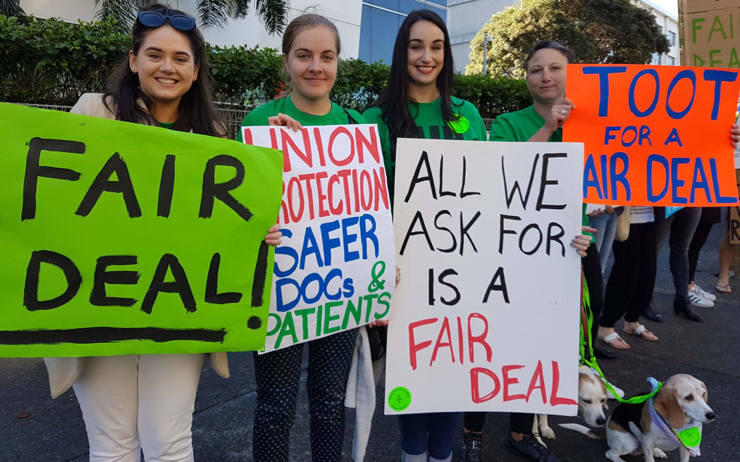 Junior doctors on the picket line.